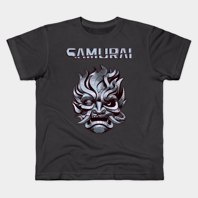 Samurai color Kids T-Shirt by xartt